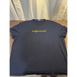 Polo Ralph Lauren Women's XXL Classic Fit Logo Jersey T-Shirt Blue Embroidered